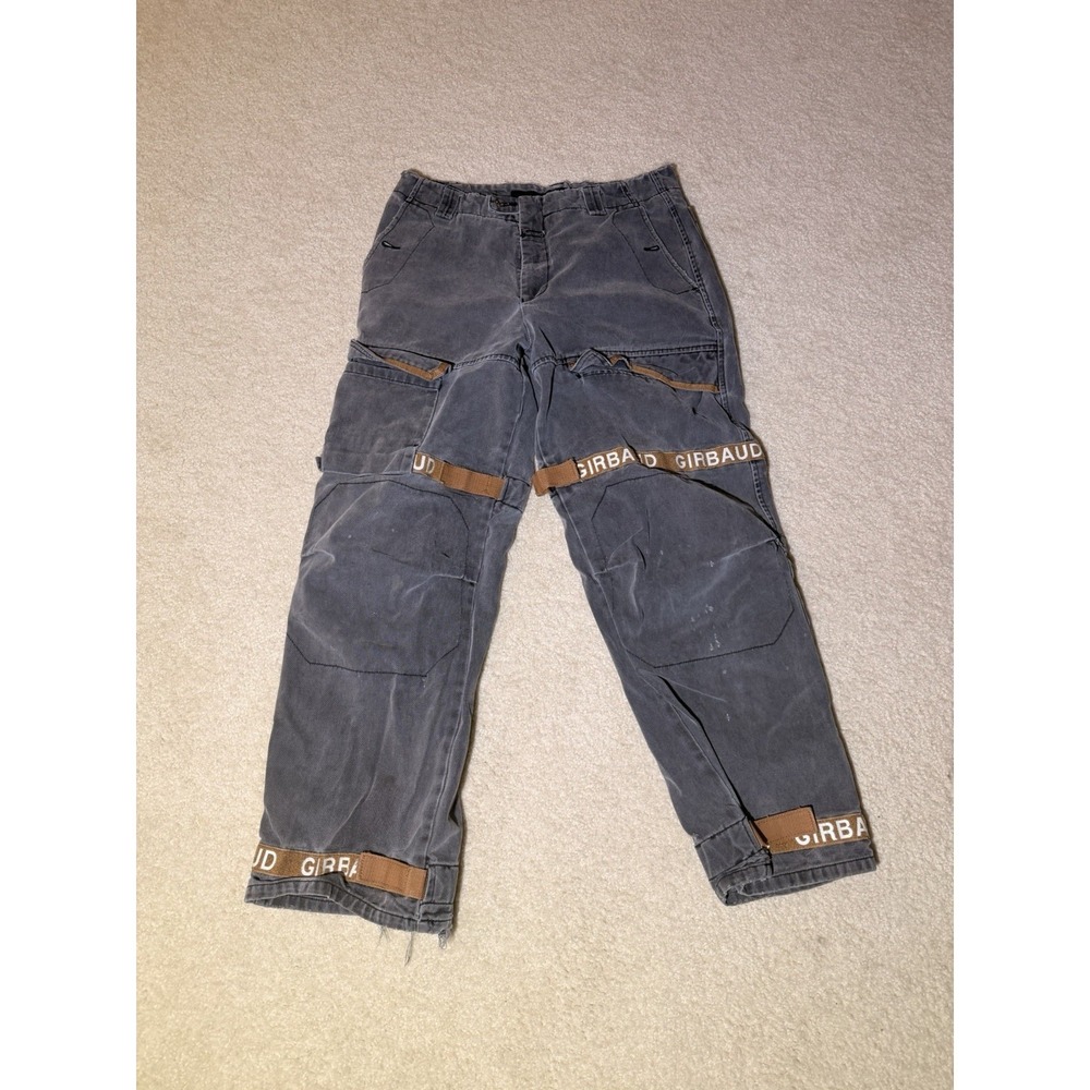 Marithe Francois Girbaud Gray Utility Cargo Pants Strap Y2K Men's 36 Archive